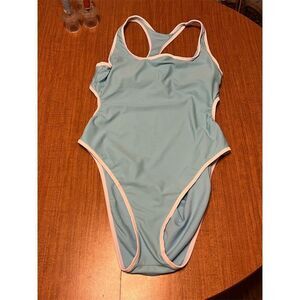 Wild Fable Women's Blue Racerback One Piece Swimsuit Size XL (16)